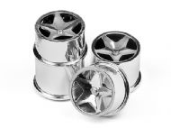 HPI 114279 - Q32 SUPER STAR WHEEL SET (CHROME/4PCS)